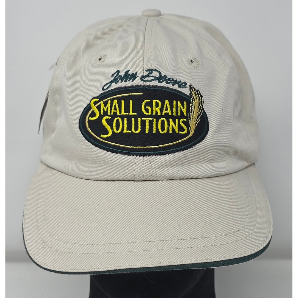 John Deere‎ Small Grain Solutions Strapback Hat Victory Caps NWT Farming